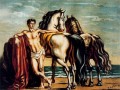 groom with two horses Giorgio de Chirico Metaphysical surrealism